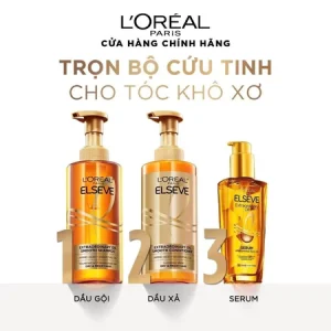 [QUÀ TẶNG KHÔNG BÁN] Dầu gội dưỡng tóc suôn mượt cao cấp L'Oreal Paris Extraordinary Oil Smooth 80ml
