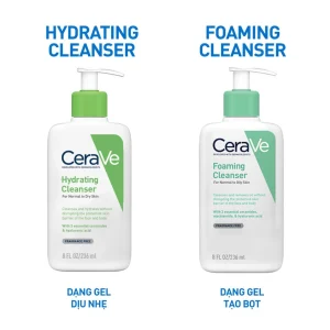 Sữa Rửa Mặt Cerave Sạch Sâu Cho Da Thường Đến Da Dầu, Da Khô